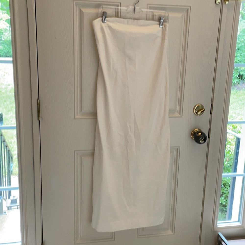 Strapless beach maxi